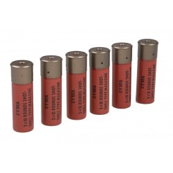 CYMA Tri-Shot Shotgun Shell (6 pack), These attractive looking pieces are modelled after 12gauge shotgun shells, though their sizing is closer to the RS 10gauge